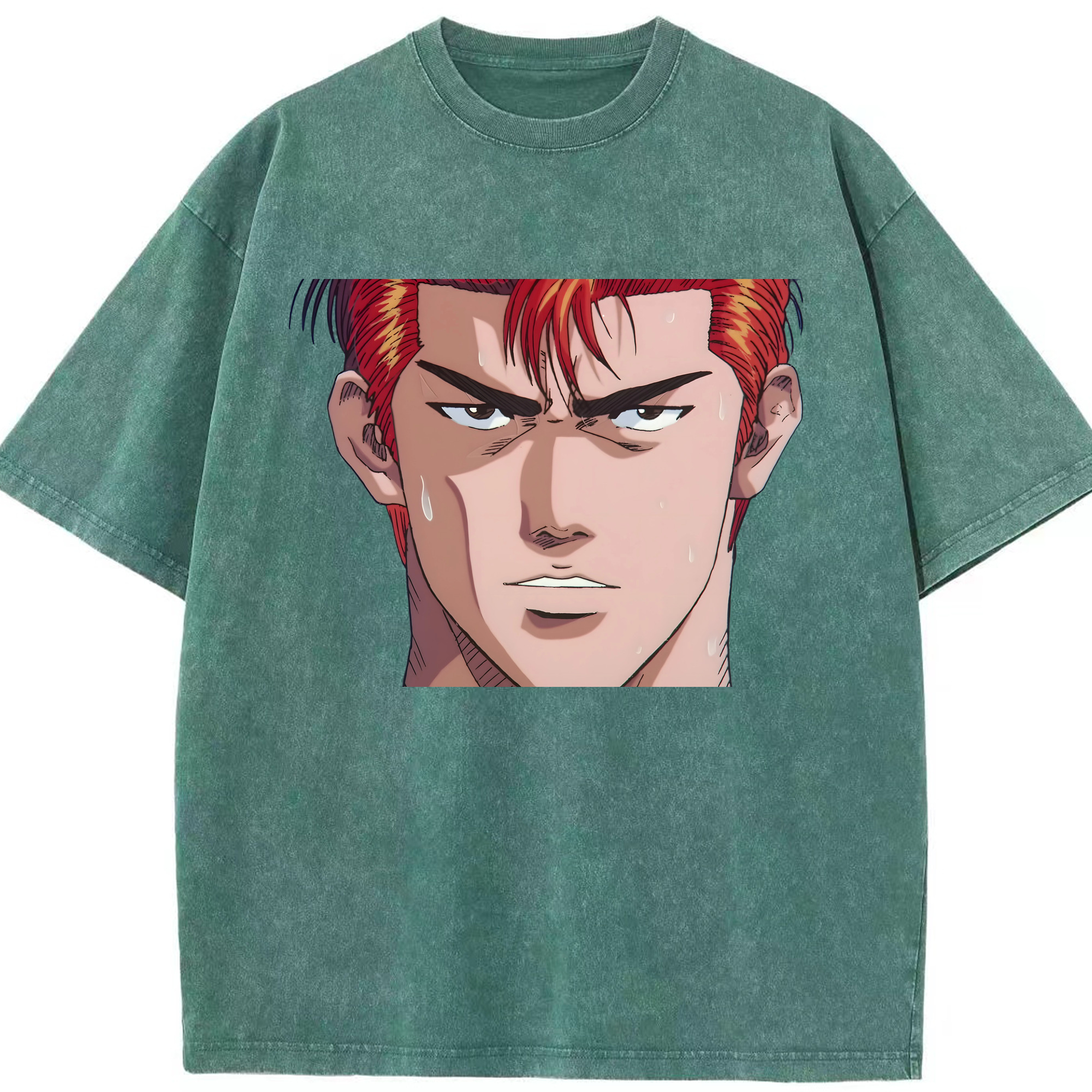 （画像用） SLAM DUNK／スラムダンク 綿100% ヴィンテージ風 半袖Tシャツ（フロントプリント）